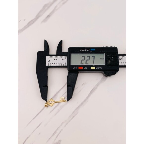 14k gold pendant Saint Benedict key ❤️ San Benito - Picture 4 of 4